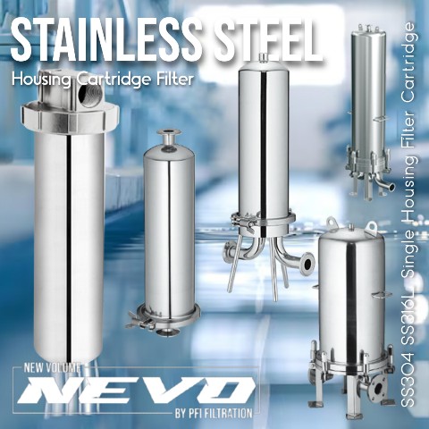 Stainless Steel PFI Housing Single Filter Cartridge SS304 SS316L Stainless Steel PFI Housing Single Filter Cartridge SS304 SS316L